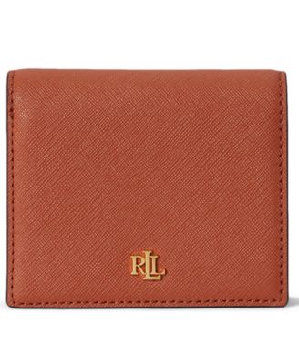 Crosshatch Leather Compact Wallet