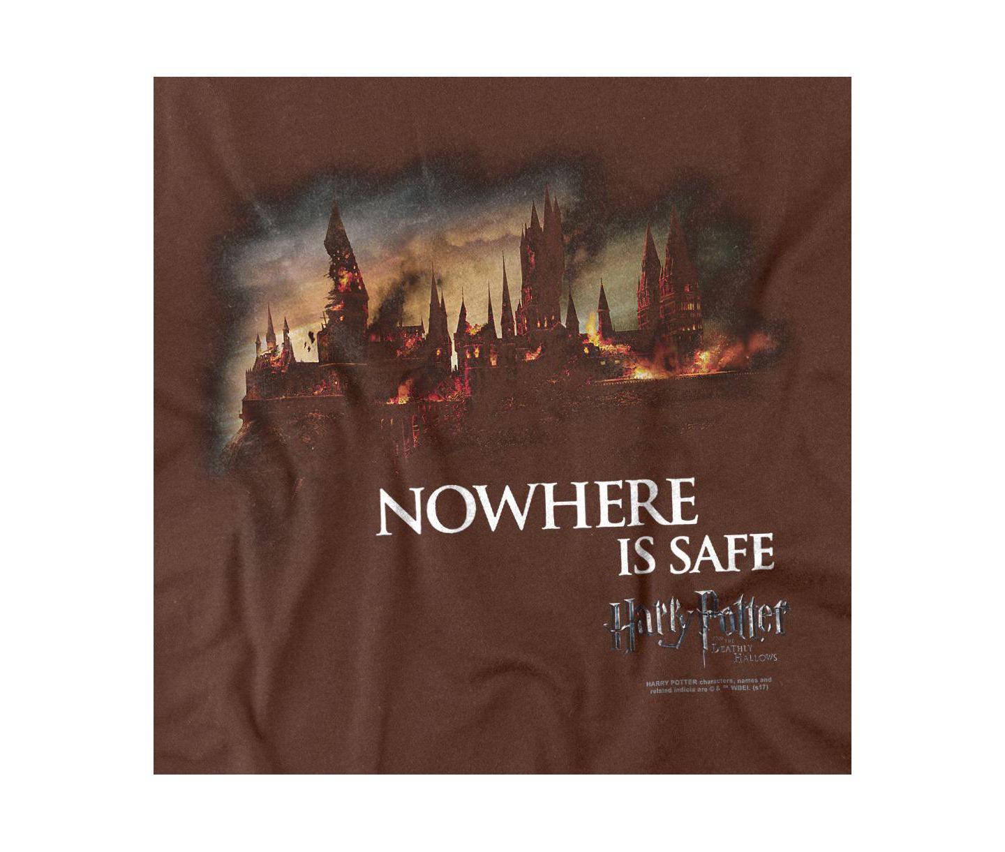 Мужская футболка Harry Potter Big & Tall Burning Hogwarts T, цвет: Кофейный — фото 3