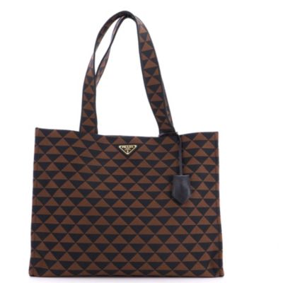 Horizontal Symbole Shopper Tote Jacquard