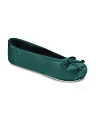 Women's Satin Ballerina Slippers with Bow