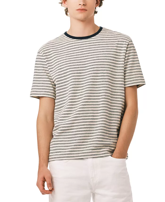 Men's Kindo Knit Horizontal Stripes T-shirt