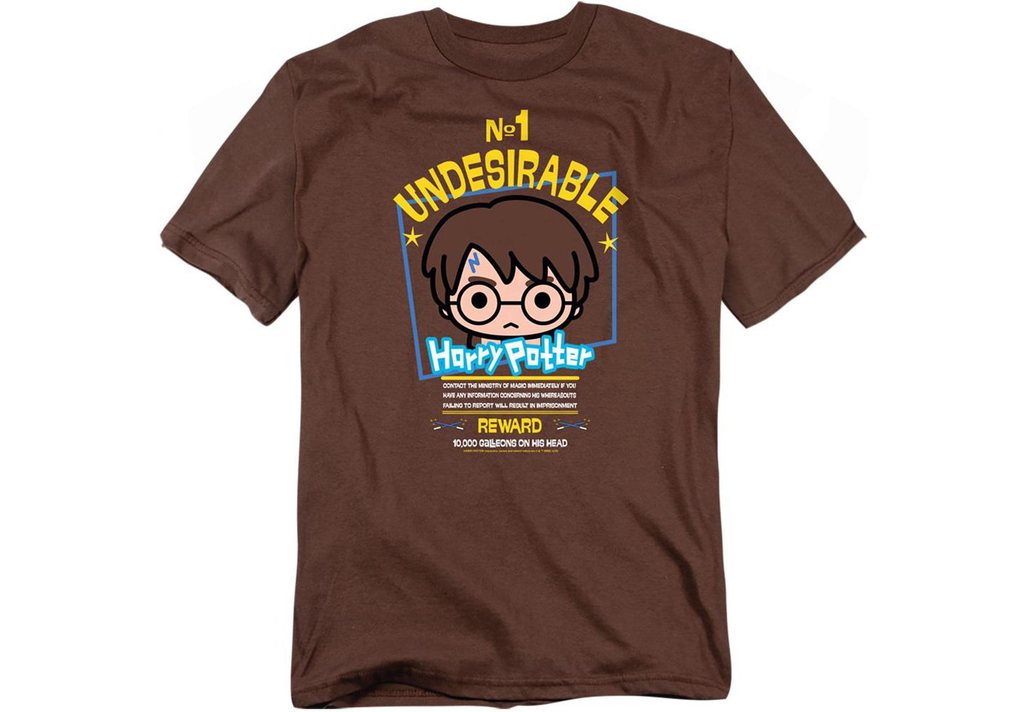 Мужская футболка Harry Potter Chibi No 1 Undesirable Poster, цвет: Кофейный — фото 1