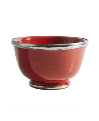 Moroccan Silver Rimmed Bowl