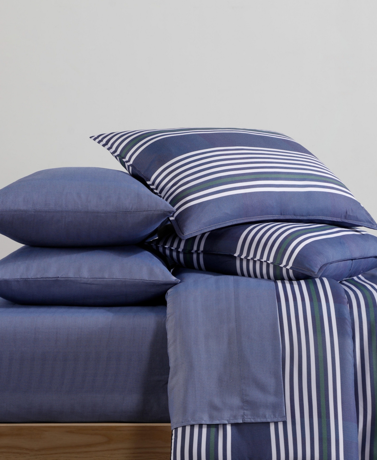Tommy Hilfiger Lido Stripe Washed Microfiber -Pc. Comforter Set