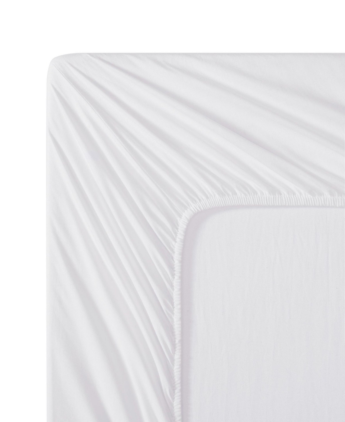 Tommy Hilfiger Essentials 300-Thread Count Solid Cotton Percale Fitted Sheet