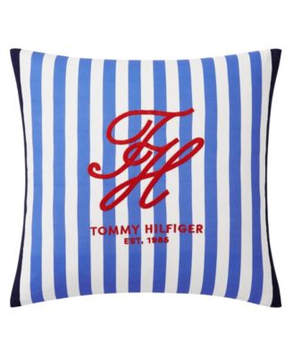 Beachfront Stripe Cotton Decorative Pillow, 20" x 20"