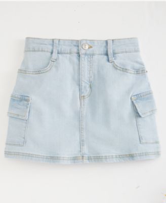 Girls' XS-XL Denim Cargo Skirt