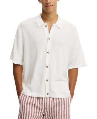 Men's Classic Box-Fit Knit Short-Sleeve Shirt
