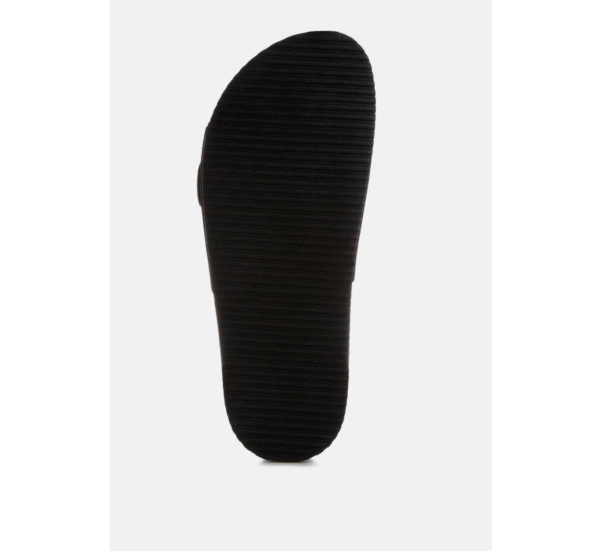 London Rag Women's Aranda Buckled Slide-On Sandals
