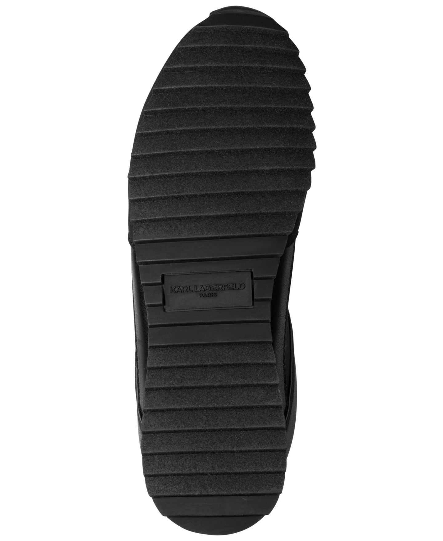 Женские кроссовки KARL LAGERFELD PARIS Anelise Lace-Up, цвет: Чёрный гладкий — фото 5