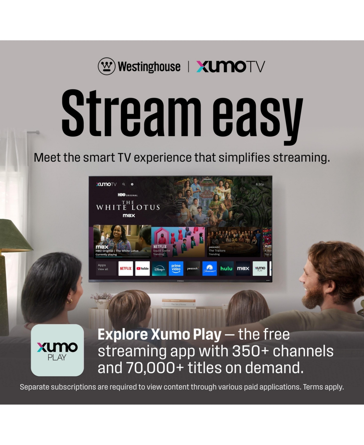 Westinghouse 58" 4K Uhd Smart Tv