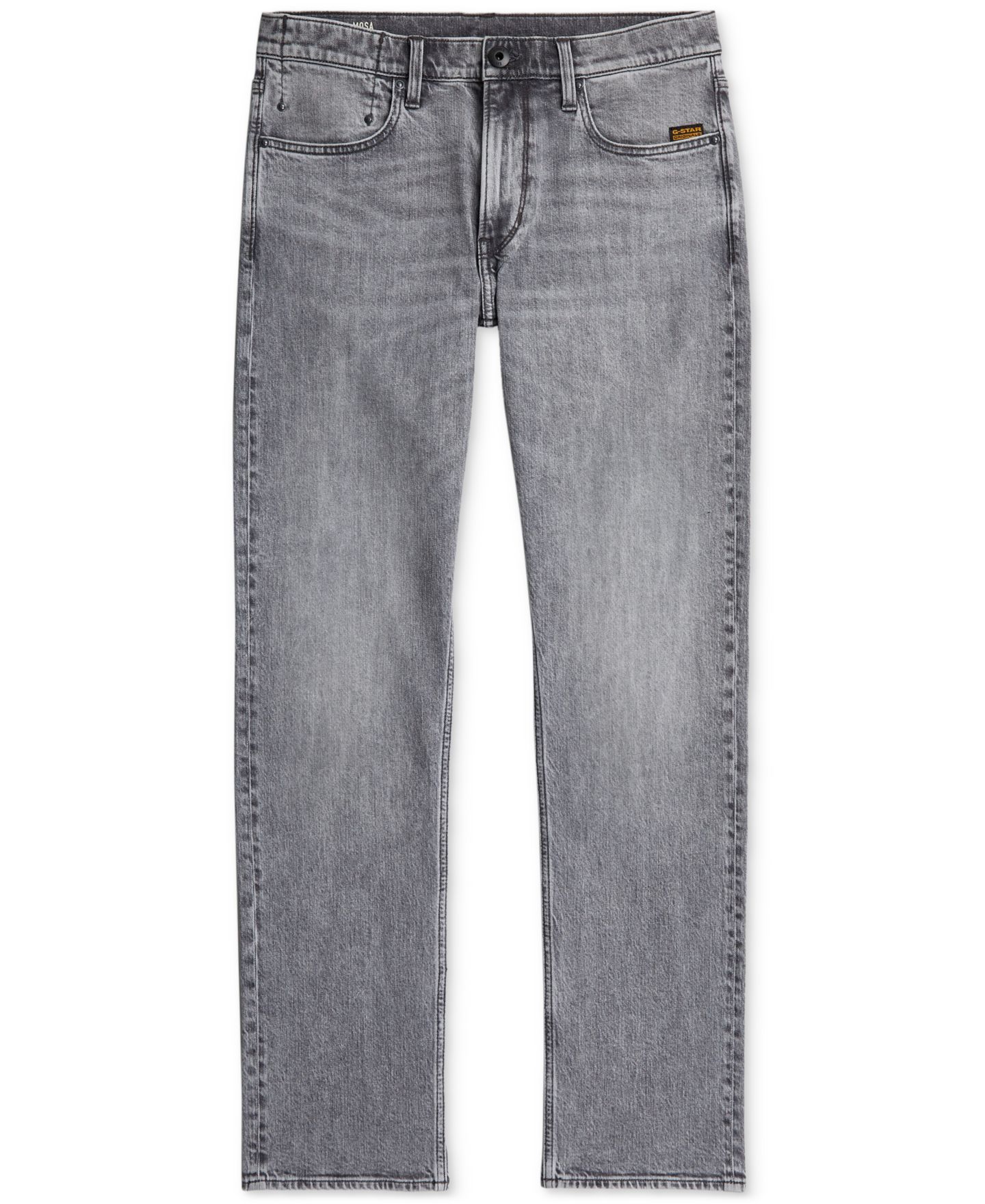Мужские джинсы G-Star Raw Straight-Up Classic-Fit, цвет: Выцветший серый — фото 6