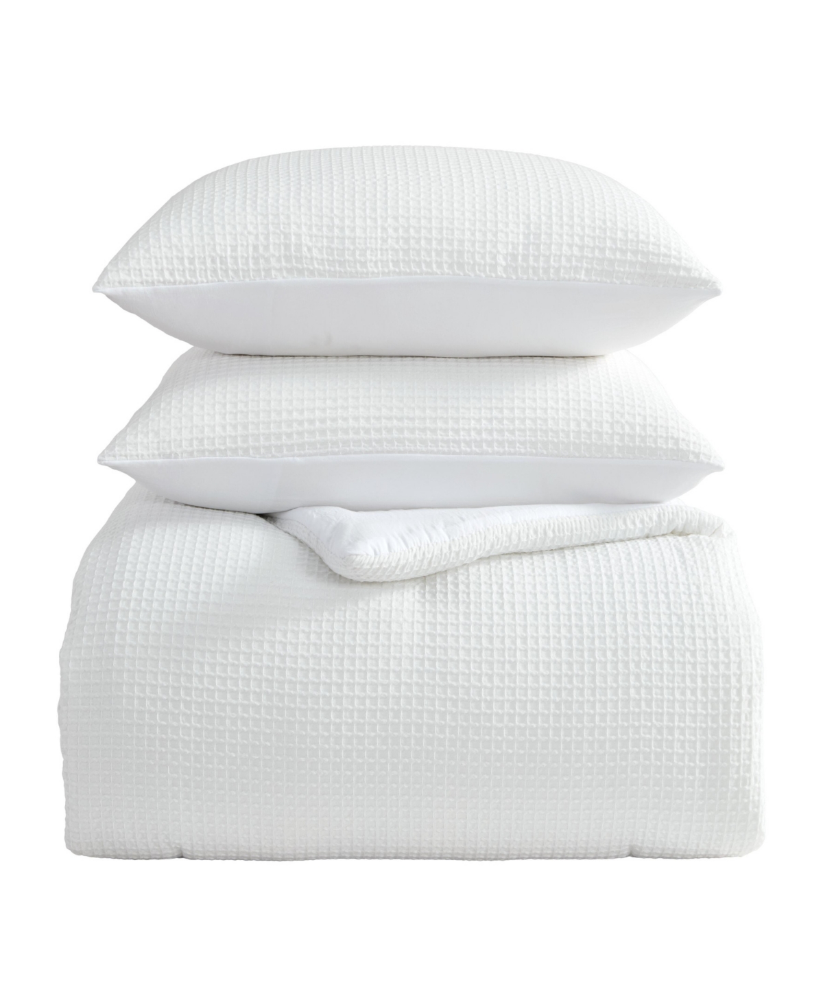 Laura Ashley Waffle Solid -Pc. Comforter Set