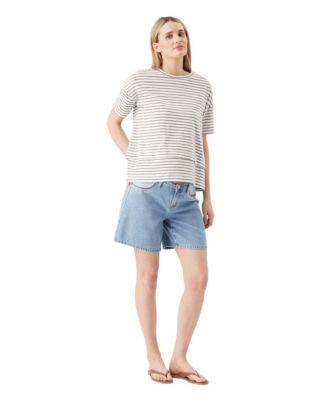 Maternity Ripe Dion Denim Short True Fade
