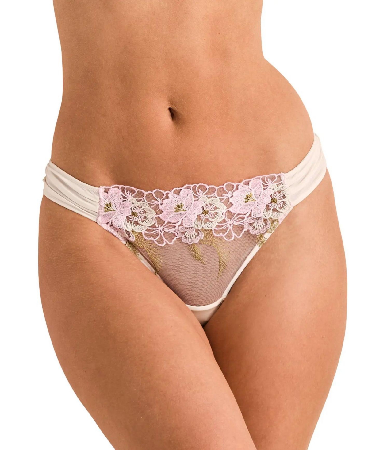 Women's Thong Panty - Light white