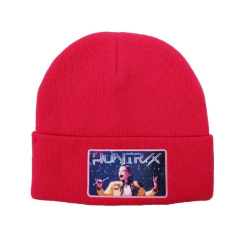 Мужская шапка KPop Demon Hunters Huntr/x Hot Pink Cuff Knit, цвет: Розовый