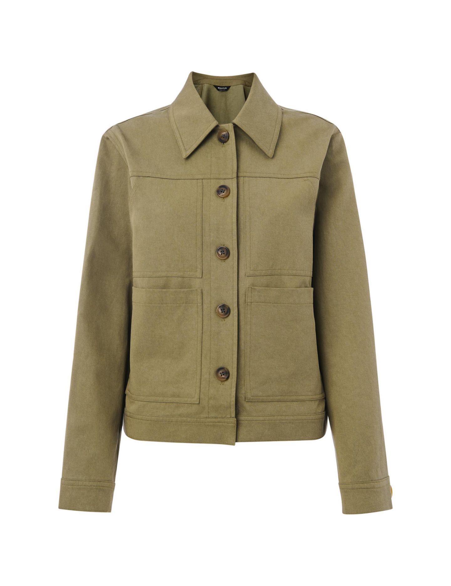 Женская куртка Whistles Mia Pocket Detail, цвет: Хаки — фото 2