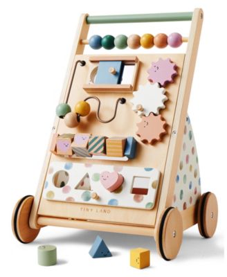 Versatile Wooden Baby Walker Activity Center