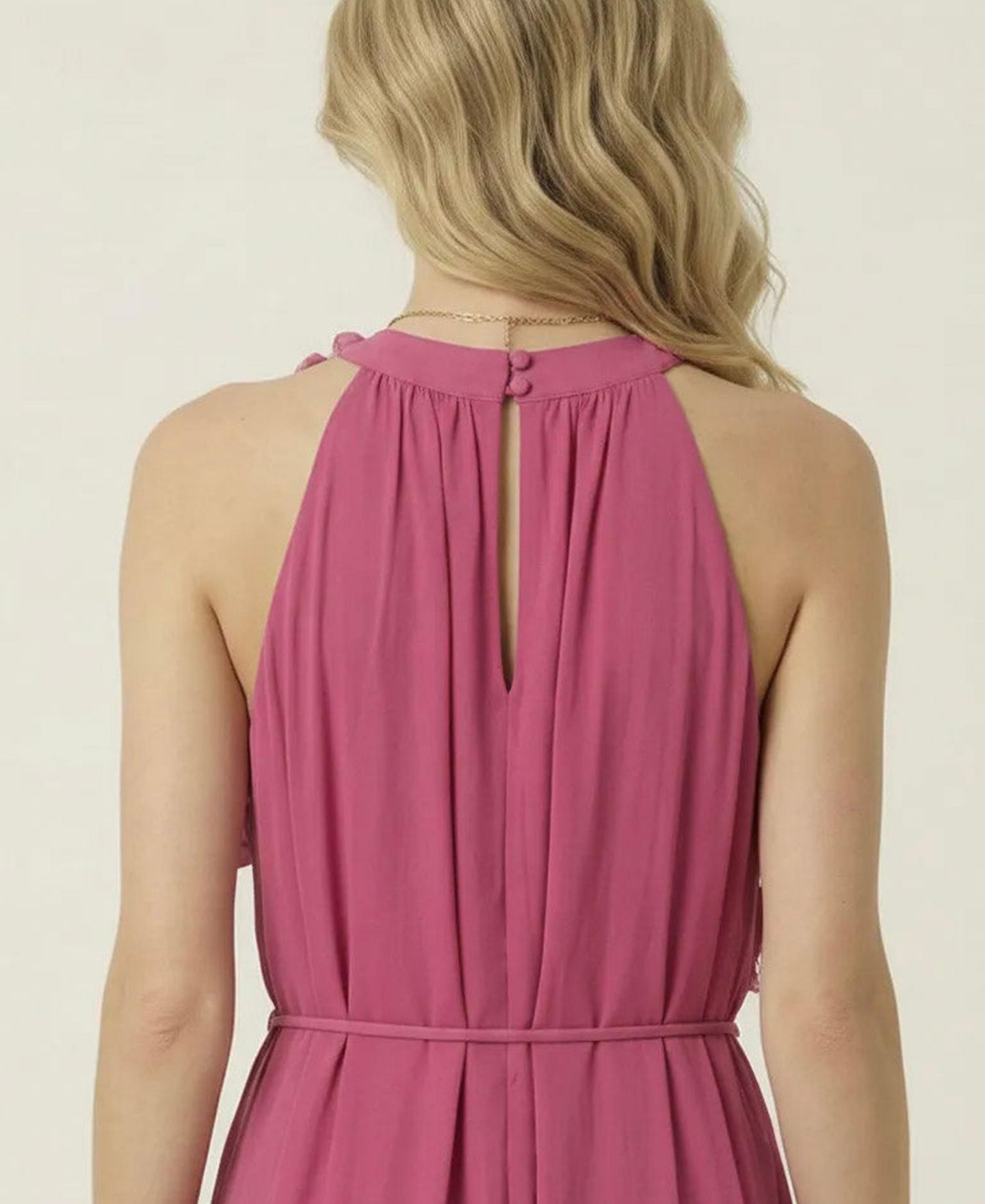 Женское платье Modenaire Floral Applique Halter Midi — фото 4
