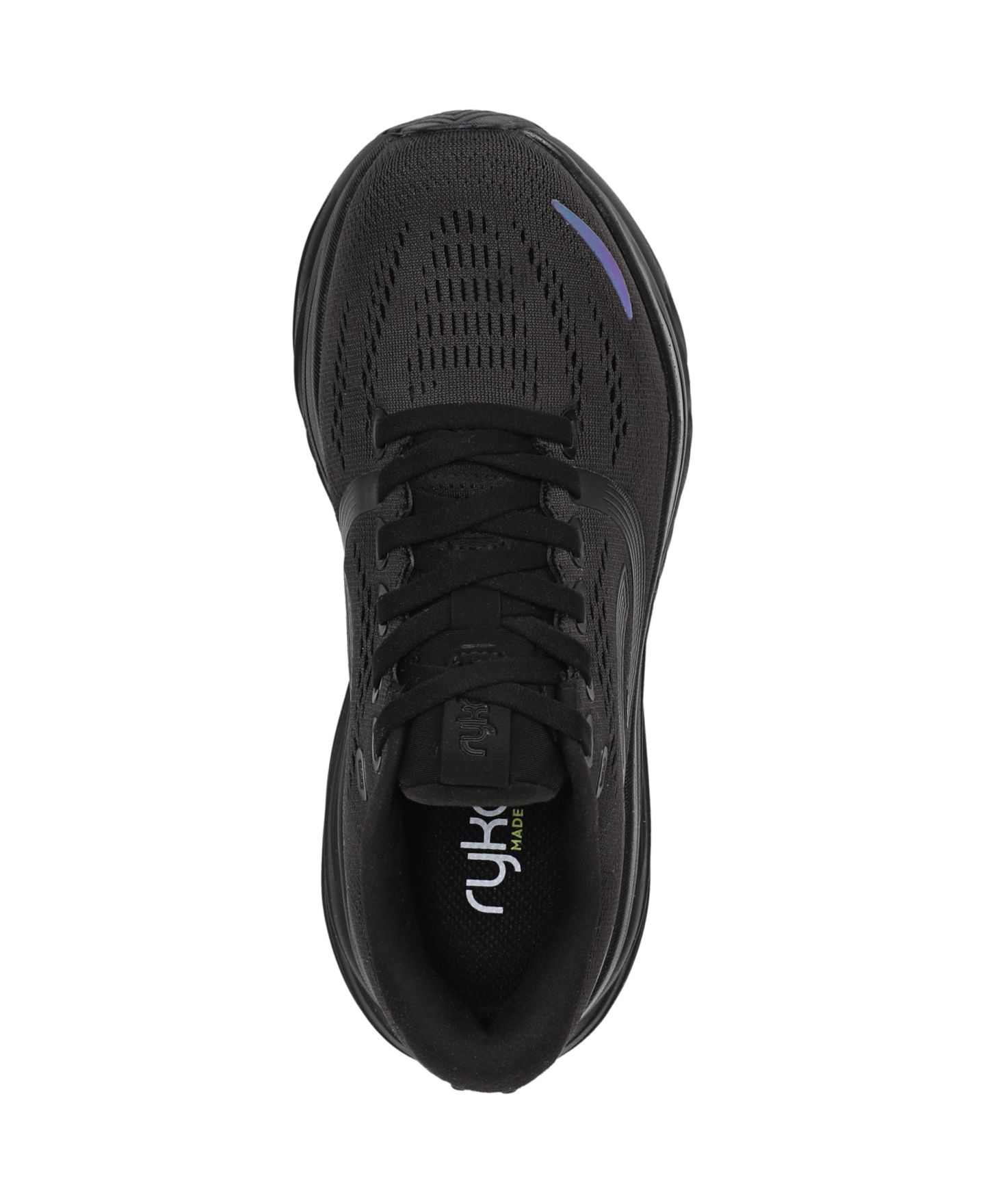 Женские кроссовки Ryka Premium Windswift Lx Road Lace-Up, цвет: Чёрный сетчатый, вариант 1 — фото 4