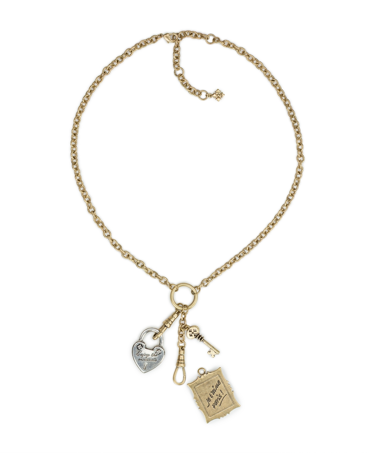 Patricia Nash Gold-Tone Plated Charm Dangle Necklace