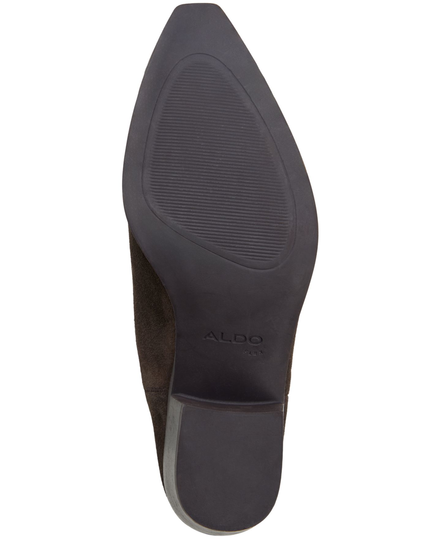 Женские ботинки ALDO Valley Western Block Heel Ankle Booties, цвет: Тёмный коричневый замшевый — фото 5