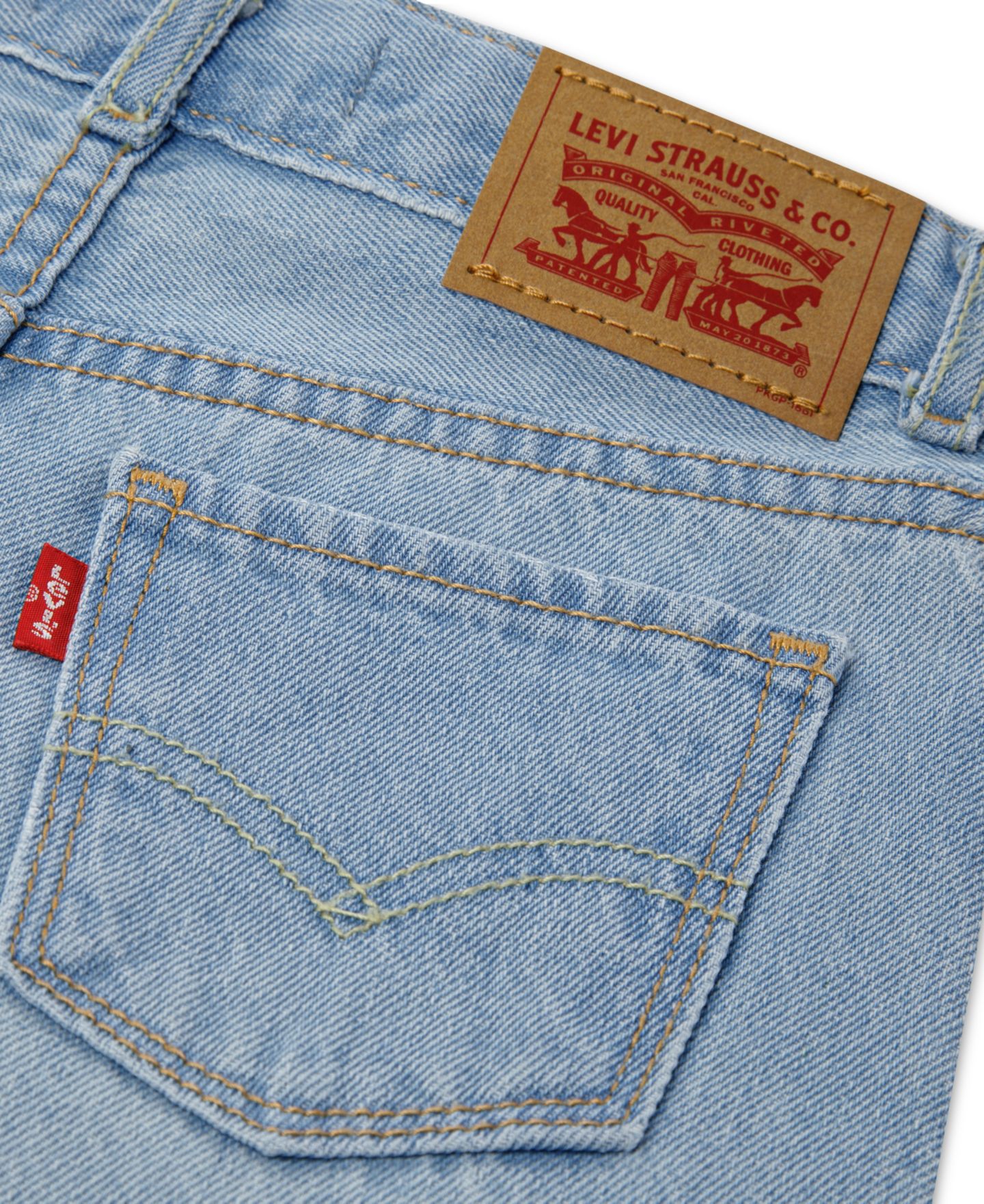 Джинсы Levi's Embroidered High-Rise Baggy Jeans для девочек, цвет: Marin Babe — фото 4