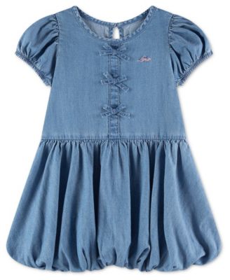 Girls' 4-6X Bubble Short-Sleeve Dress
