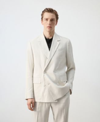 Men's Boston Regular-Fit Double-Breasted Suit Blazer