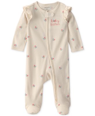 Baby Girls' 2-Way Zip Sleep & Play