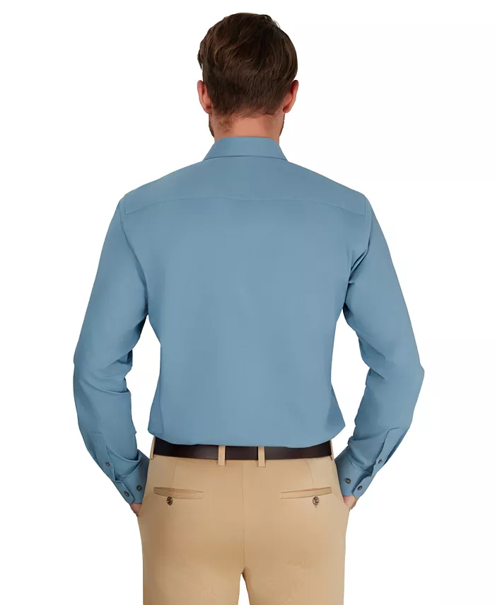 Men's Slim-Fit Solid Dress Shirt - thumbnail 4