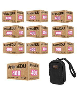 EDU Ultra 400 35mm Negative Roll Film, 10-Pack, with Camera Bag