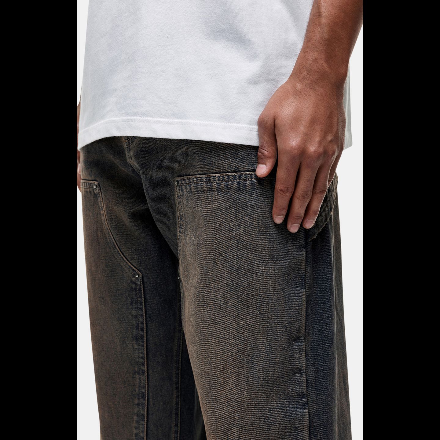 Мужские джинсы Good For Nothing Traipes Blue Washed Baggy Denim Jeans, цвет: Синий — фото 4
