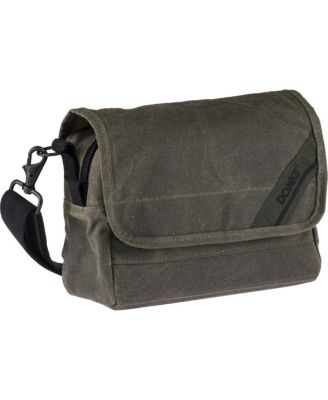 F-5XB RuggedWear Canvas Shoulder and Belt Bag for DSLR and Mirrorless Cameras and 1-2 Lenses, Military Green
