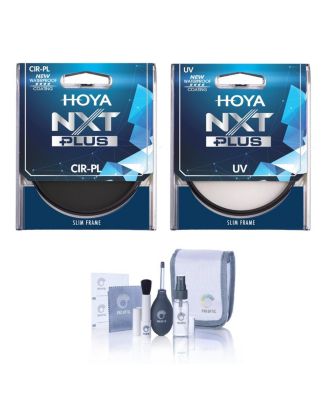NXT Plus 72mm Multi-Coated Circular Polarizer and UV Lens Filter Kit with Cleaning Kit
