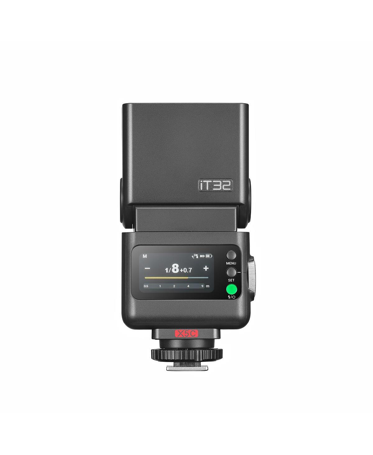 Flashpoint iT32 Compact R2 Ttl Mini Camera Flash with Detachable Magnetic X5-s Interchangeable H ot Shoe Module and Wireless Trigger (Sony)