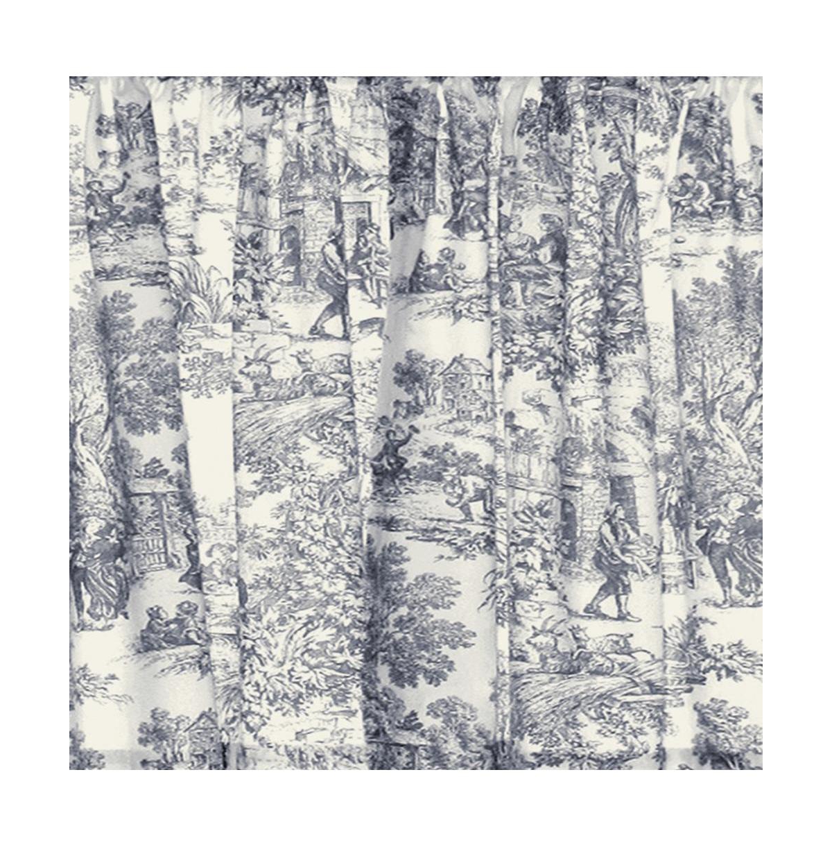 Skl Home Ellis Curtain Victoria Park Toile Design Printed Room Darkening 2-Piece Window Rod Pocket Pair