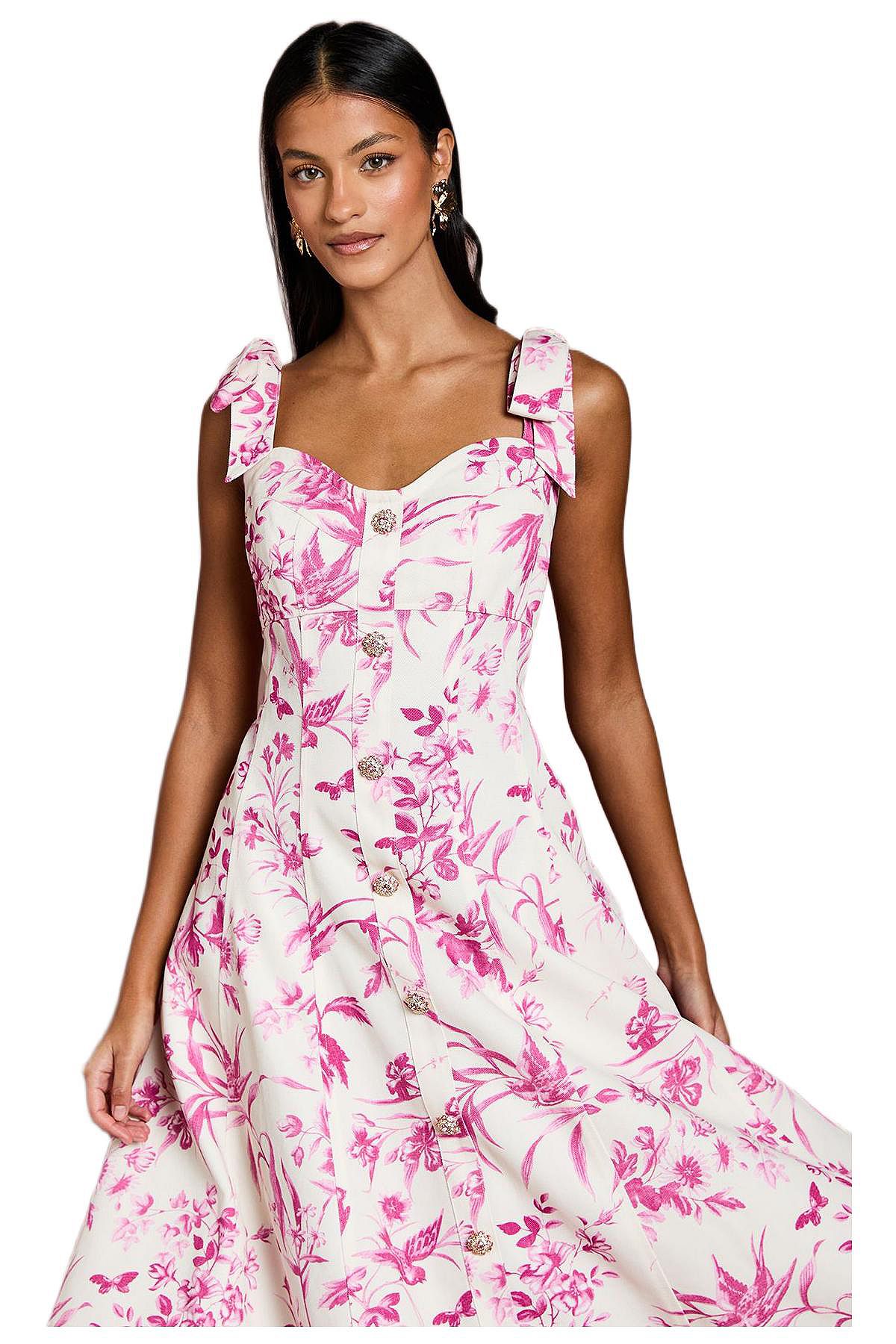 Coast Women's Panelled Fit And Flare Midi Dress view 2 — MAYCSS fashion products