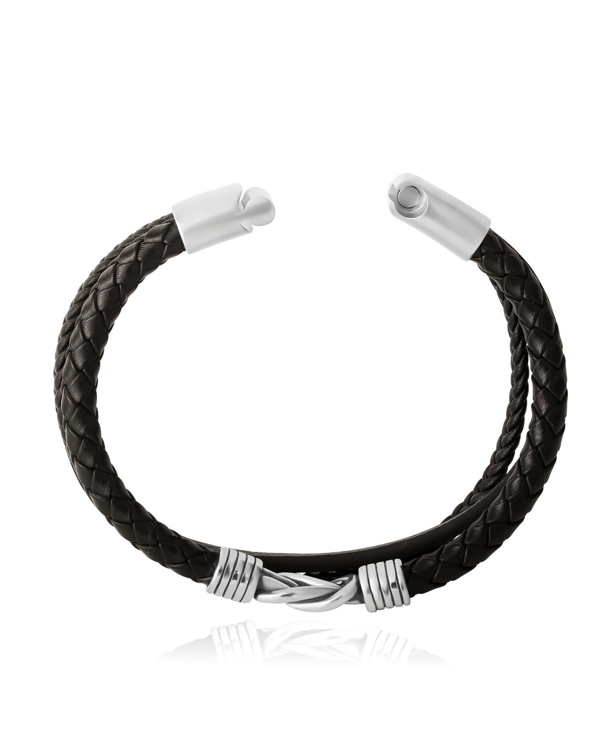 Lucky Brand Stainless Steel (316L) Knot 3-Row Bracelet