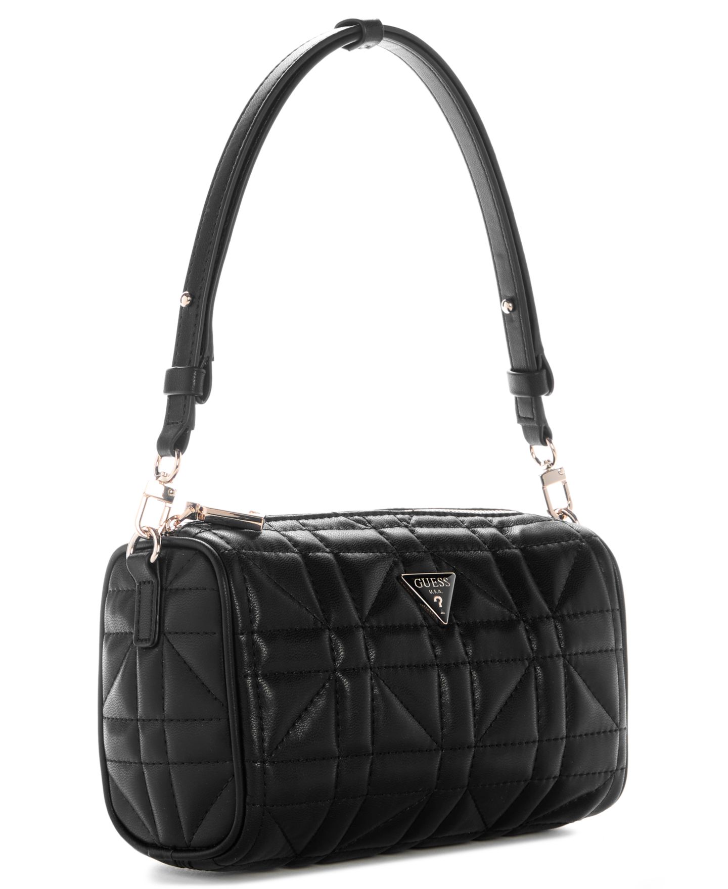 Женская сумка GUESS Edita Small Convertible Shoulder Handbag, цвет: Чёрный — фото 3