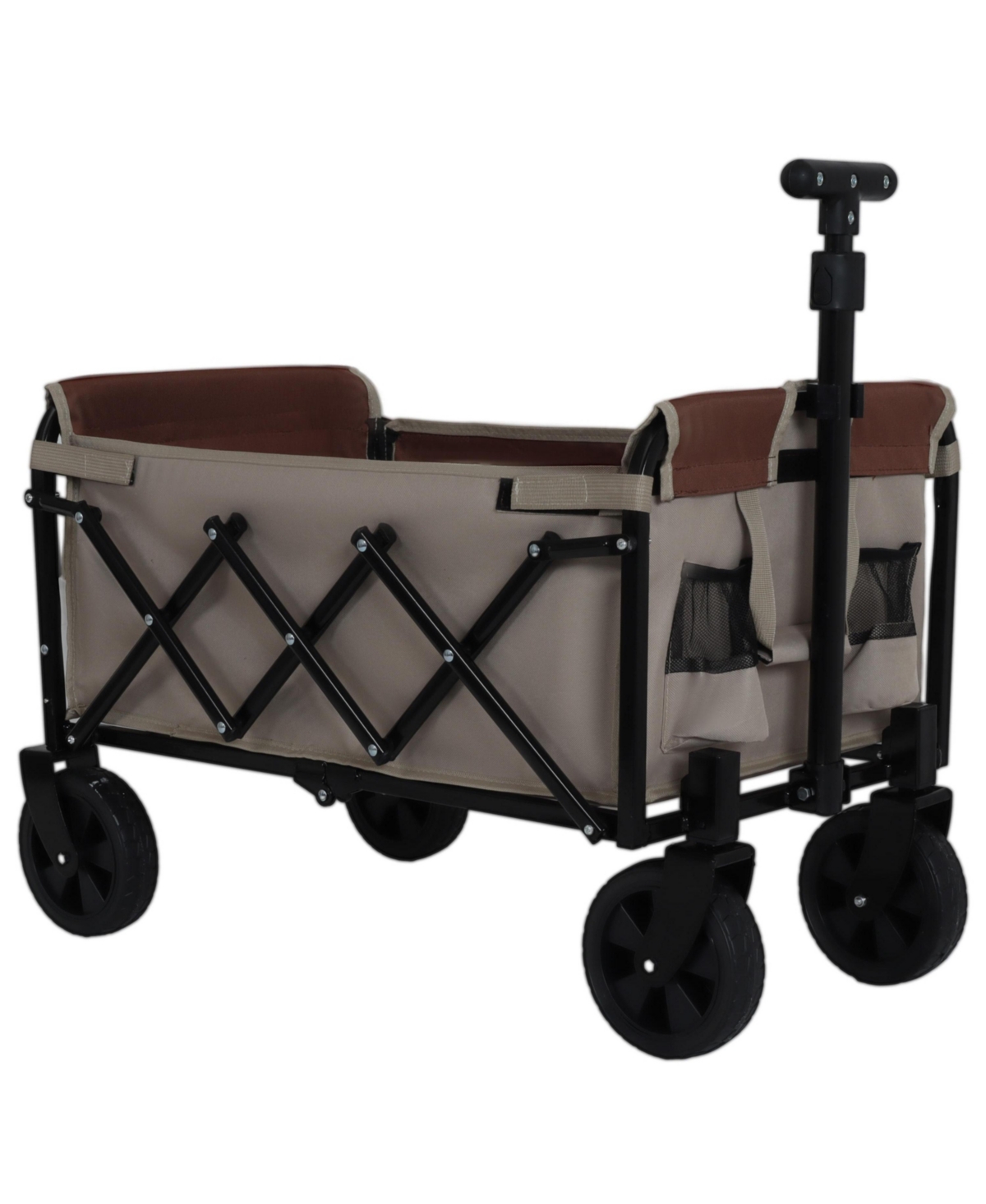 Mondawe All-in-One Convertible Camping Utility Carts - Bench Seat, Dog Tether w/ 360degree(s) All-Terrain Wheels