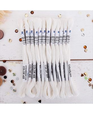 12 Skeins Egyptian Cotton Embroidery Floss for Crafts
