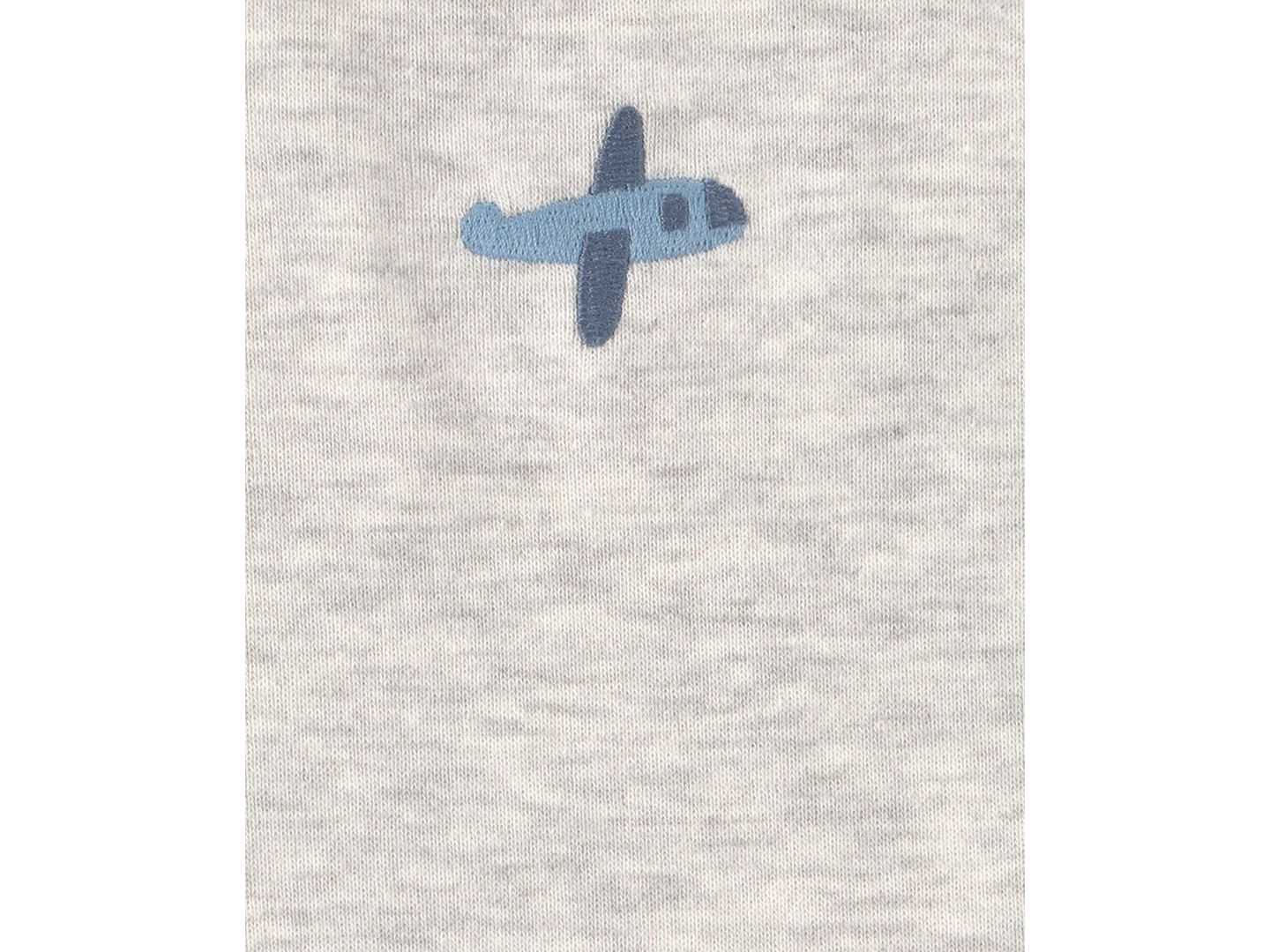 Боди Airplane, короткий рукав, 5 шт. — Carter's, цвет: Серый / Синий — фото 5