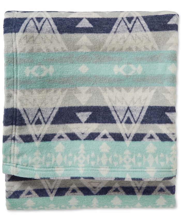 Pendleton CLOSEOUT! Cotton Jacquard High Peaks Twin Blanket Macy's
