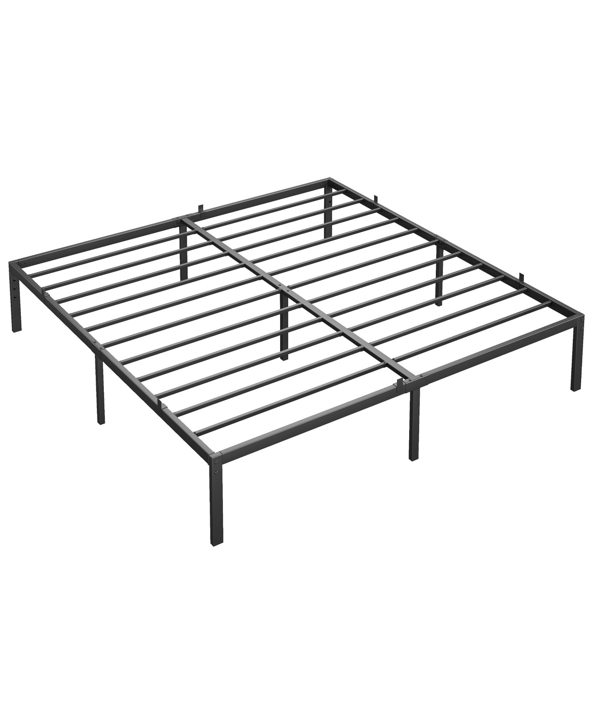 homfan 14Inch Heavy Duty Metal Platform Bed Frame - Sturdy Low Profile Mattress Foundation