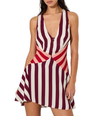 Women's Esme Stripe-Print Sleeveless Mini Dress