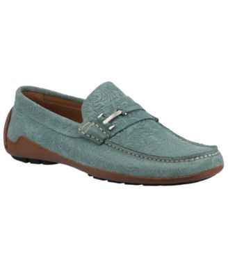 Men's Suede Square-Toe Loafers