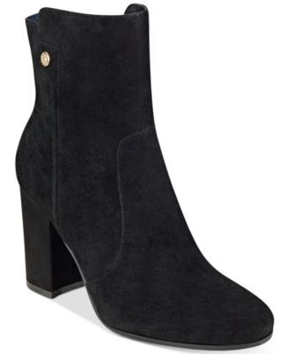 tommy hilfiger suede ankle boots