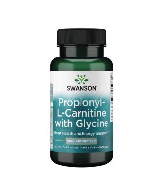Propionyl L-Carnitine with Glycine Heart Health and Energy Support, Muscle Strength and Endurance, 60 Veggie Capsules
