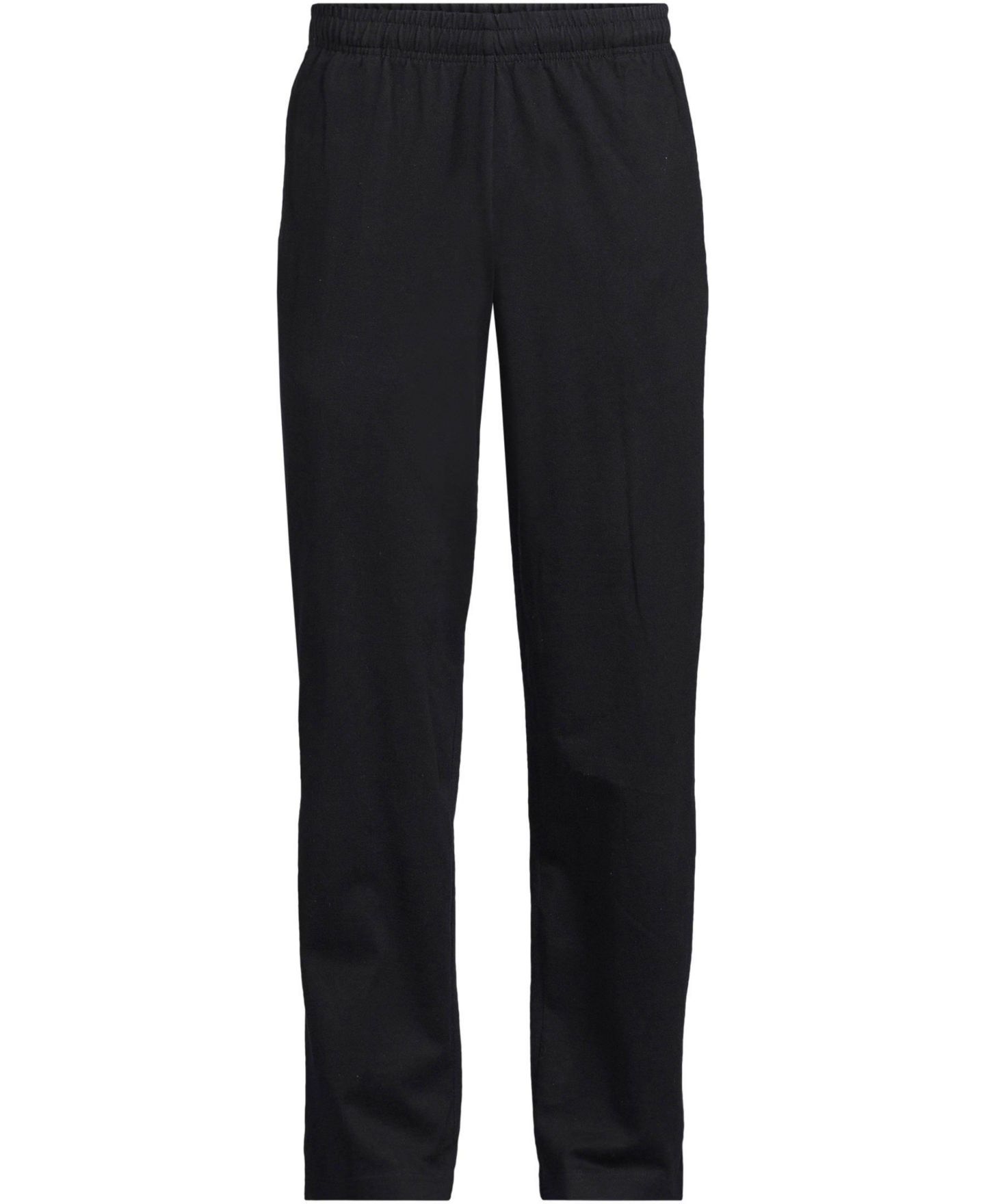 Мужские брюки Lands' End Jersey Knit Pant, цвет: Чёрный — фото 4
